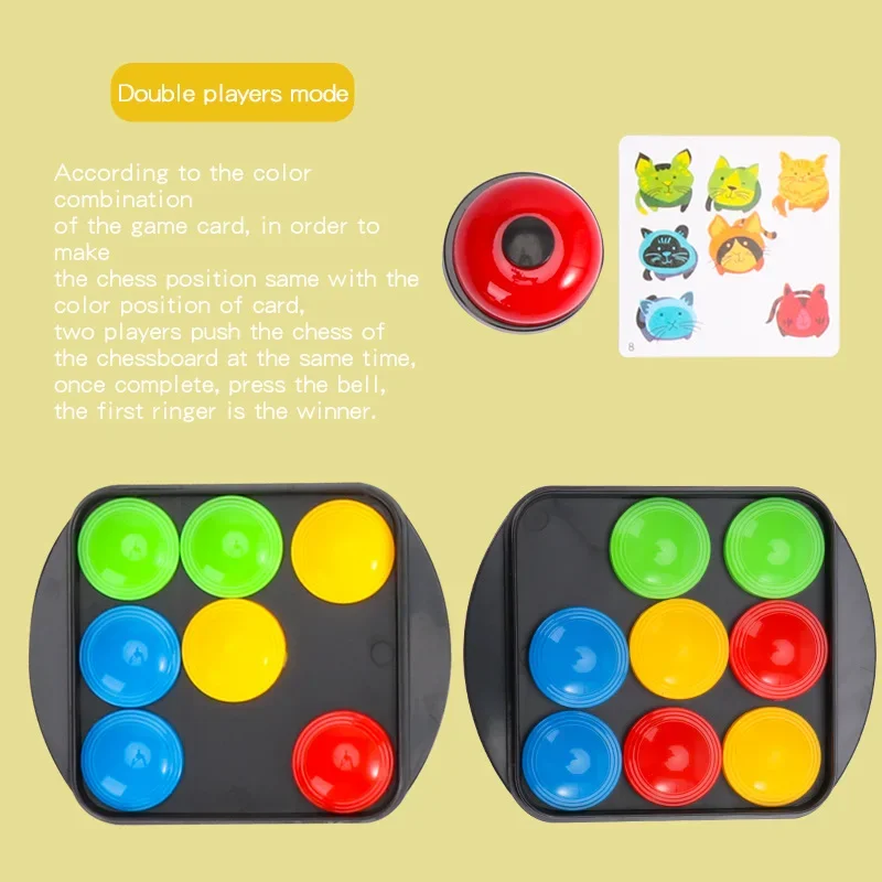 Parent Child Interaction Picture Color Match Toy Interesting Learning Toys Cognition Plaything Push Table Game For Children
Parent Child Interaction Picture Color Match Toy Interesting Learning Toys Cognition Plaything Push Table Game For Children