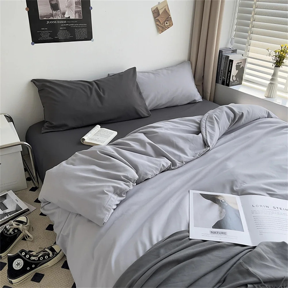 Hot Washed Cotton Bedding Set Home Bedroom Decor Set Single Double Duvet Cover Set Duvet Cover Flat Sheet Quilt Cover Pillowcase
Hot Washed Cotton Bedding Set Home Bedroom Decor Set Single Double Duvet Cover Set Duvet Cover Flat Sheet Quilt Cover Pillowcase