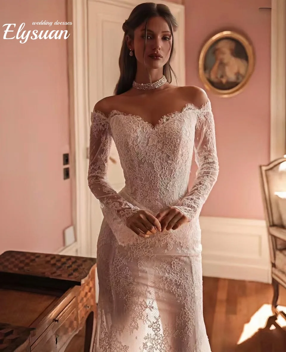 Customized Long wedding dress Sleeves Sweetheart Backless Lace Mermaid Floor Length Elegant Bridal Gowns Simple Vestido De Novia
Customized Long wedding dress Sleeves Sweetheart Backless Lace Mermaid Floor Length Elegant Bridal Gowns Simple Vestido De Novia