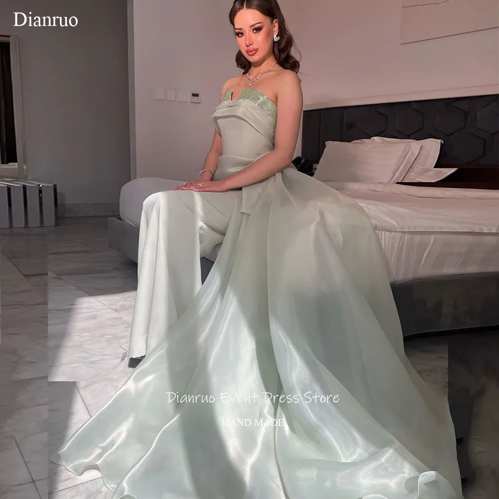 Dianruo Chic Sparkly Evening Dress Satin Organza Party Dresses Woman Sleeveless Strapless Ever Pretty Evening Dresses Customized
Dianruo Chic Sparkly Evening Dress Satin Organza Party Dresses Woman Sleeveless Strapless Ever Pretty Evening Dresses Customized