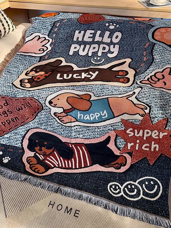 Four-Season Cartoon Sausage Dog Sofa Cover Blanket Single Sofa Protector Universal Dustproof Korean Style Home Fabric
Four-Season Cartoon Sausage Dog Sofa Cover Blanket Single Sofa Protector Universal Dustproof Korean Style Home Fabric