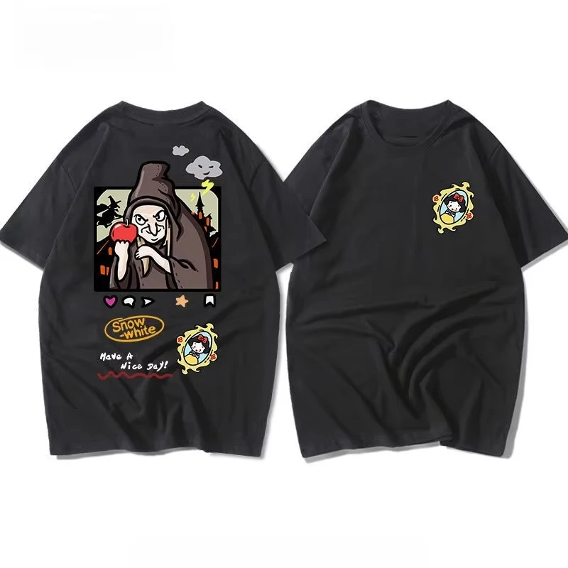 Disney Snow White Cartoon Creative Printing T-shirt New Women Men Popular Loose Casual Short-sleeved Round Neck Hot-selling Top
Disney Snow White Cartoon Creative Printing T-shirt New Women Men Popular Loose Casual Short-sleeved Round Neck Hot-selling Top