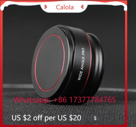 0.56X 16mm PRO Distortion-Free Ultra-Wide Angle Lens HD Full Screen Mobile Phone Professional Lens
0.56X 16mm PRO Distortion-Free Ultra-Wide Angle Lens HD Full Screen Mobile Phone Professional Lens