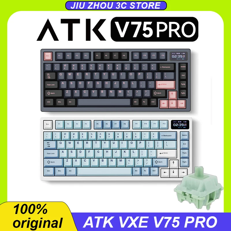 Atk Vxe V75Pro Mechanical Keyboard Aluminum Alloy Top Cover Bluetooth Wireless 75% 81keys Hot Swap Gasket Customized Keyboard
Atk Vxe V75Pro Mechanical Keyboard Aluminum Alloy Top Cover Bluetooth Wireless 75% 81keys Hot Swap Gasket Customized Keyboard