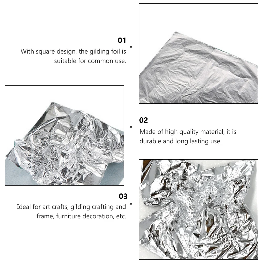200pcs Silver Foil Decoration Leaves Crafting Arts Leaf Scrapbook Tool Metal Crafts Imitation Gilding Durability Safe
200pcs Silver Foil Decoration Leaves Crafting Arts Leaf Scrapbook Tool Metal Crafts Imitation Gilding Durability Safe