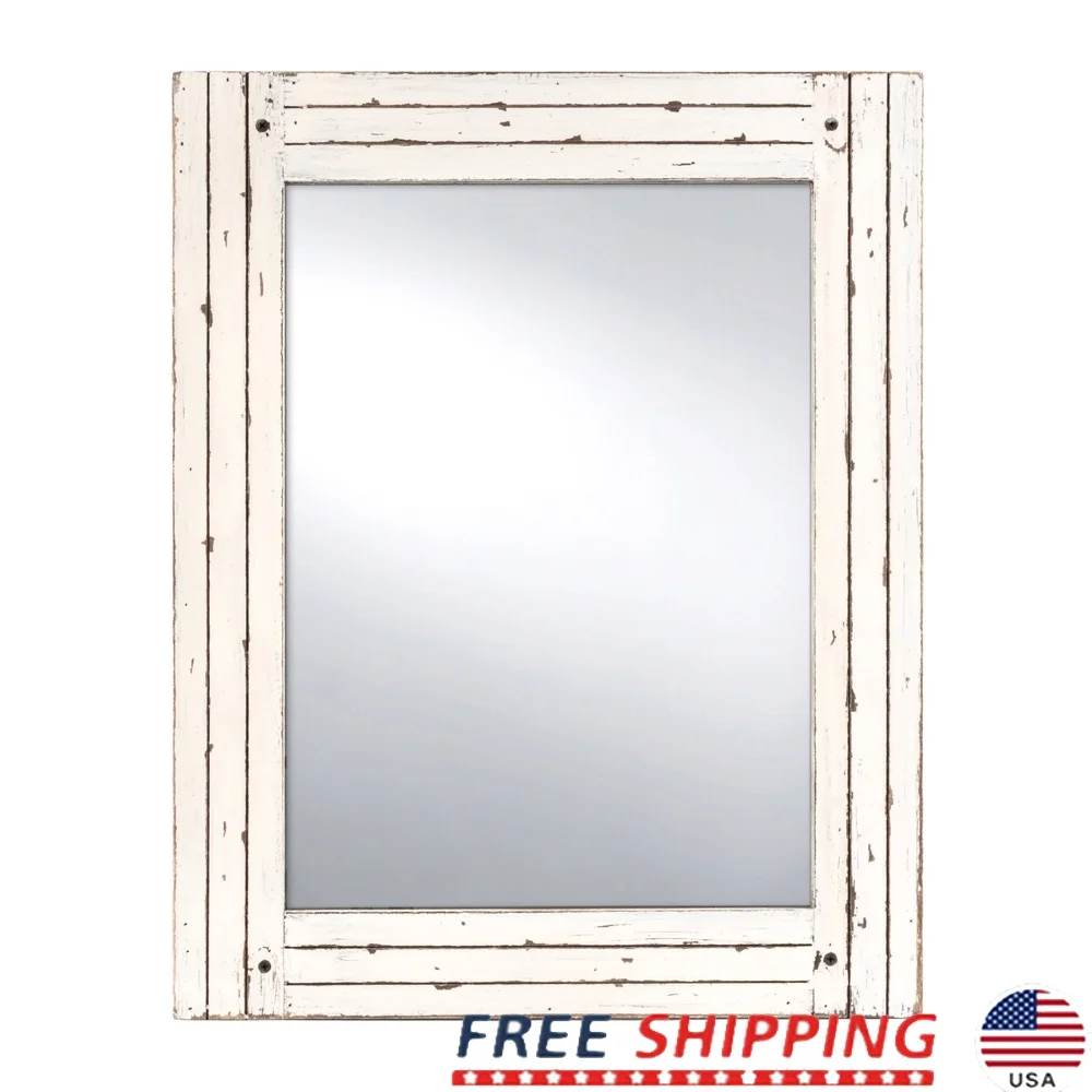 Antique White Distressed Rectangle Mirror Rustic Hanging Wall Decor Home Entryway Hallway Bathroom Accent
Antique White Distressed Rectangle Mirror Rustic Hanging Wall Decor Home Entryway Hallway Bathroom Accent