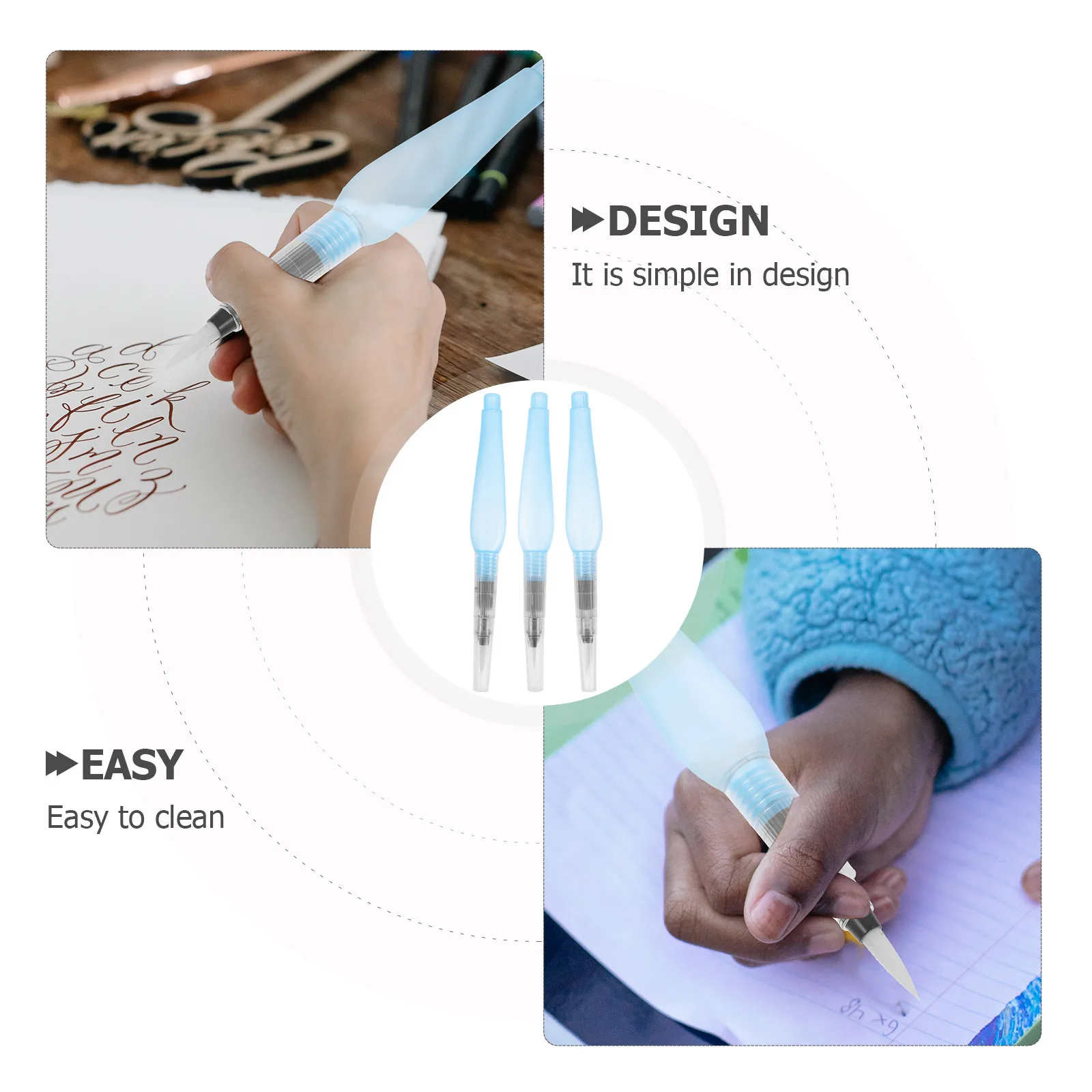 3Pcs Refillable Watercolor Painting Brush Lightweight Durable Portable Art Pen for Watercolor Drawing Gouache Art Painting Pen
3Pcs Refillable Watercolor Painting Brush Lightweight Durable Portable Art Pen for Watercolor Drawing Gouache Art Painting Pen