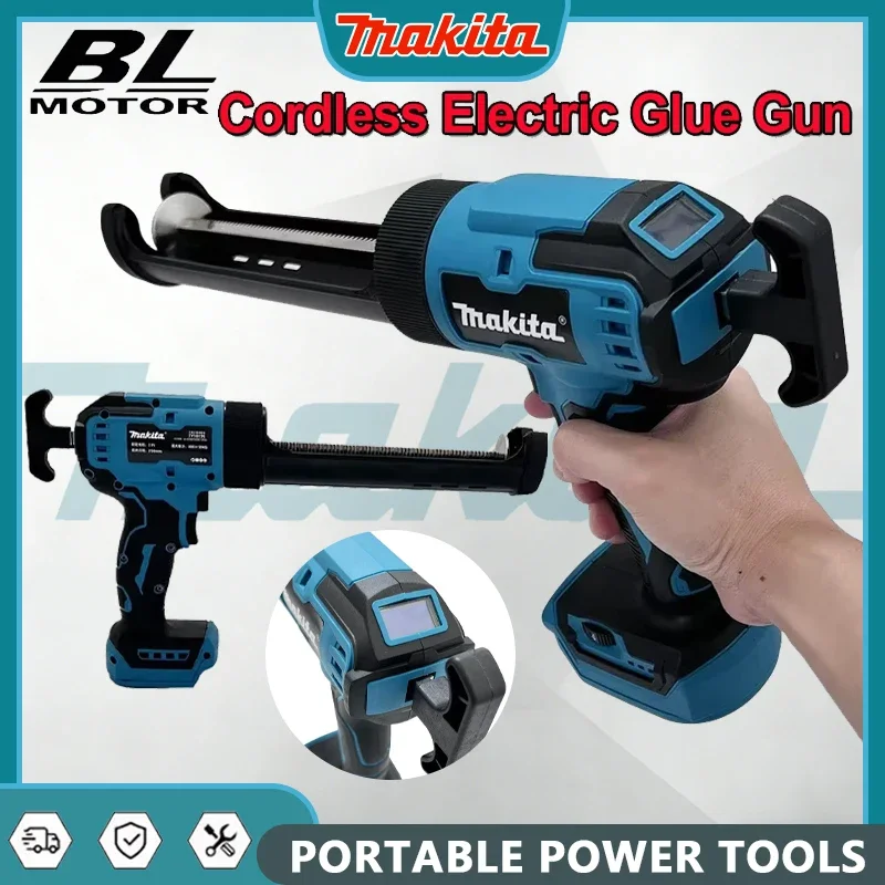 Аккумуляторный электрический клеевой пистолет Makita 18В, многофункциональный портативный пистолет для нанесения клея и герметизации, электроинструмент
Аккумуляторный электрический клеевой пистолет Makita 18В, многофункциональный портативный пистолет для нанесения клея и герметизации, электроинструмент