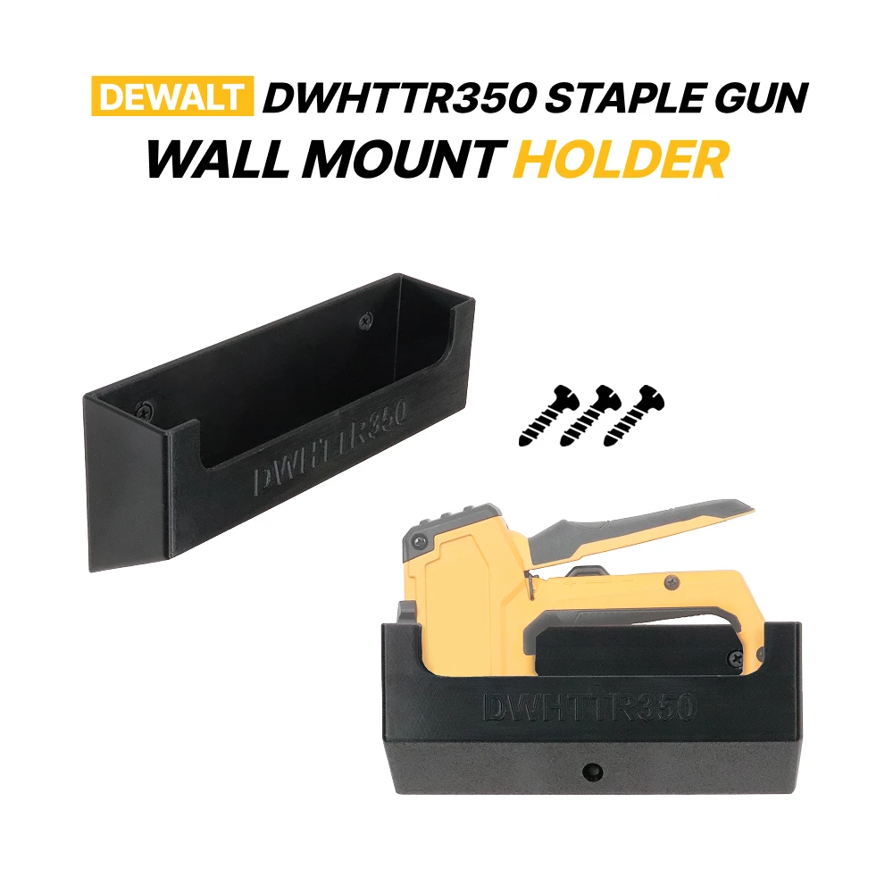 Staple Gun Wall Mount Organizer Compatible with DEWALT DWHTTR350
Staple Gun Wall Mount Organizer Compatible with DEWALT DWHTTR350