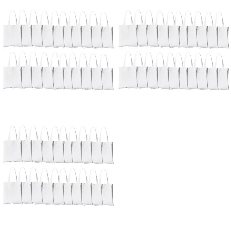 TEXU 60Pieces 13X18inch Sublimation Tote Bags Sublimation Blank Canvas Tote Bags Grocery Bags For DIY Crafting White
TEXU 60Pieces 13X18inch Sublimation Tote Bags Sublimation Blank Canvas Tote Bags Grocery Bags For DIY Crafting White