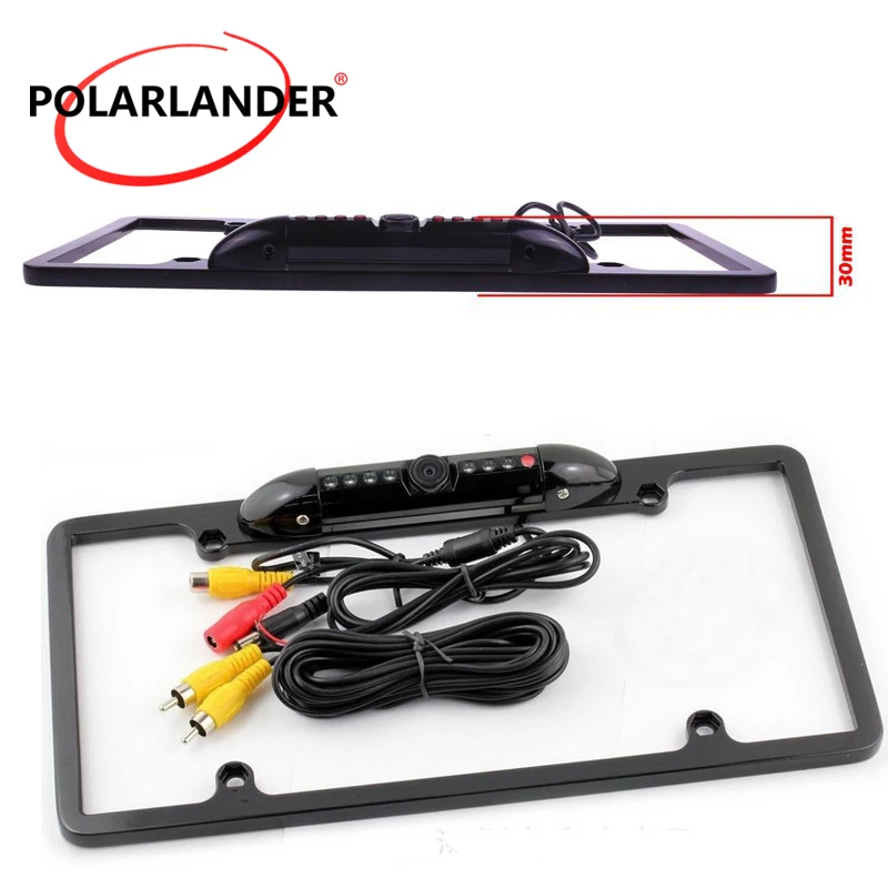 Waterproof Car Rear View US Licence Plate Frame Camera with 8 LED Lights Night Vision
Waterproof Car Rear View US Licence Plate Frame Camera with 8 LED Lights Night Vision