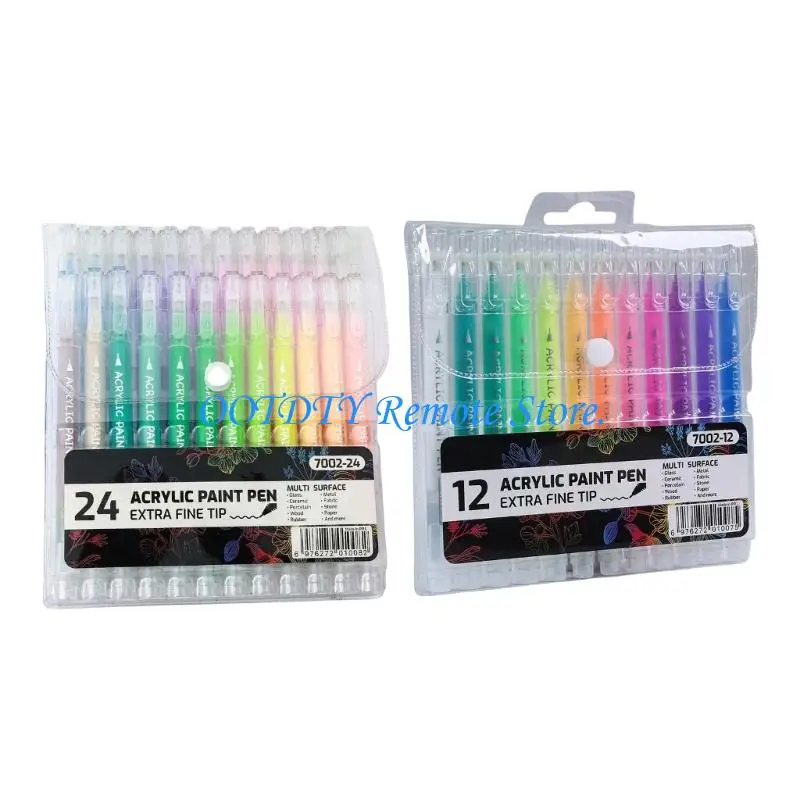 Portable Acrylic Paint Marker Set Assorted Colors Acrylic Paint Pen with Fine Point, and Clear Storage Case for Artists and
Portable Acrylic Paint Marker Set Assorted Colors Acrylic Paint Pen with Fine Point, and Clear Storage Case for Artists and