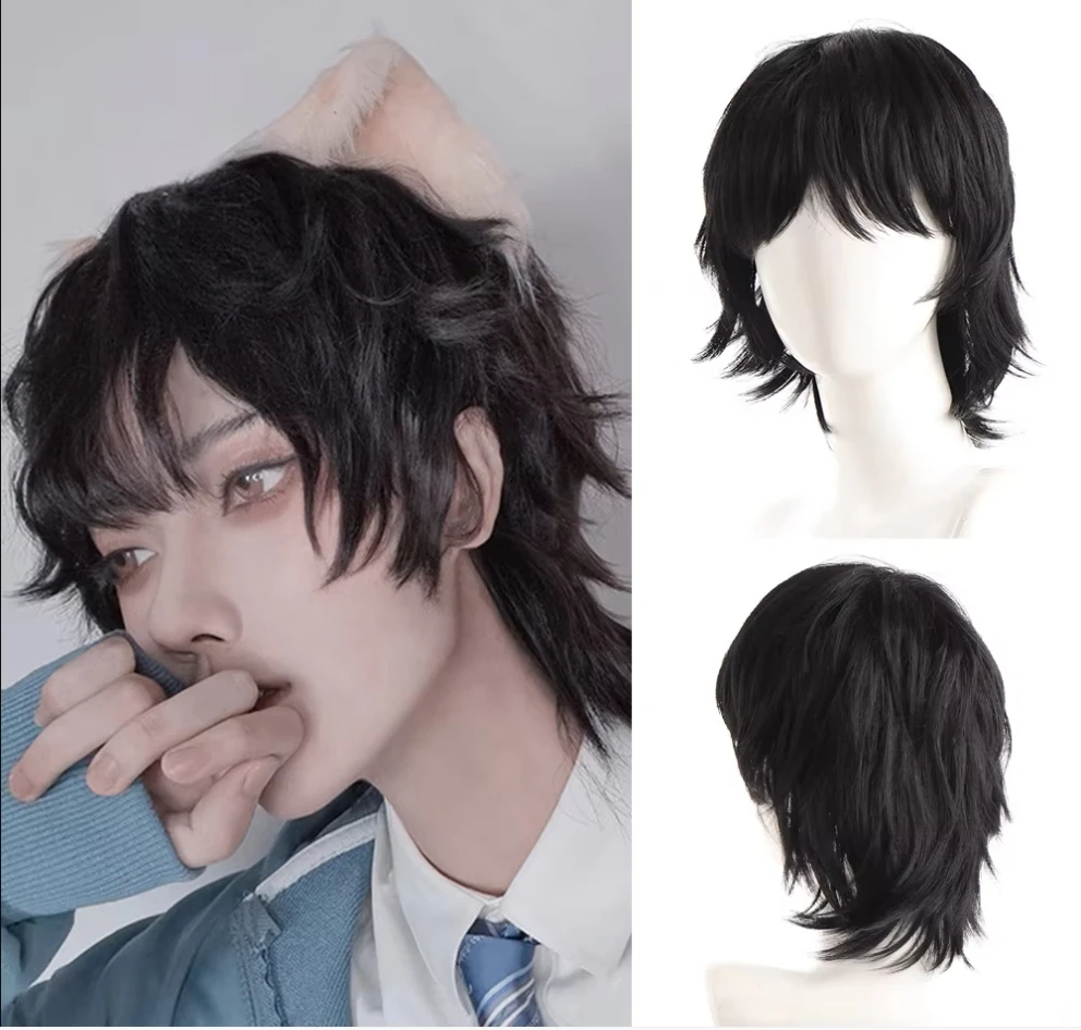 HANEROU Black Men's Wig Synthetic Short Straight Natural Hair Wig for Cosplay Party Daily High Temperature Fiber
HANEROU Black Men's Wig Synthetic Short Straight Natural Hair Wig for Cosplay Party Daily High Temperature Fiber