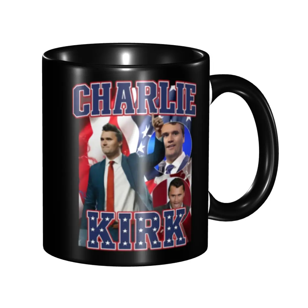 Customized Charlie Kirk Bold Patriotic Stars Stripes Collage Mug DIY Ceramic Tea Milk Coffee Cups
Customized Charlie Kirk Bold Patriotic Stars Stripes Collage Mug DIY Ceramic Tea Milk Coffee Cups