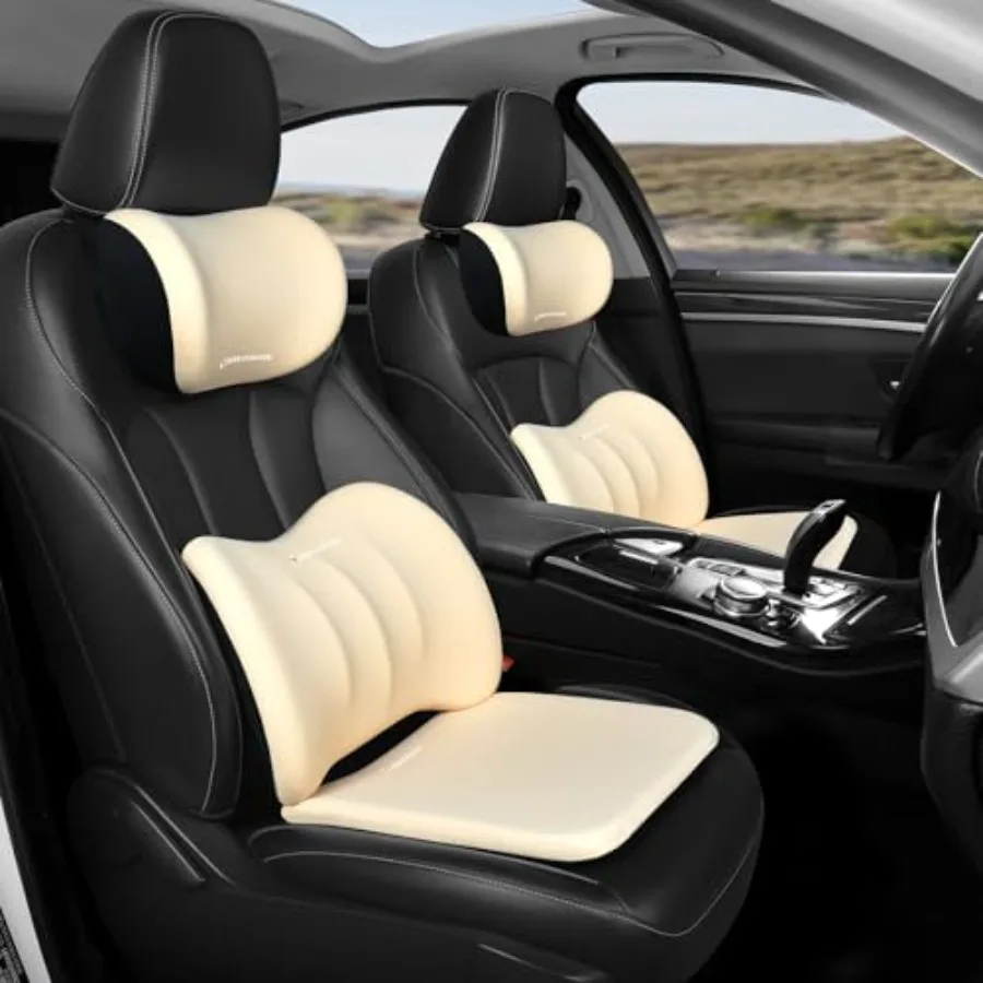 Car with Neck and Support Back Sciatica Tailbone Pain Relief Car s Ergonomic Memory Foam Back Support for Driving Office Chair
Car with Neck and Support Back Sciatica Tailbone Pain Relief Car s Ergonomic Memory Foam Back Support for Driving Office Chair
