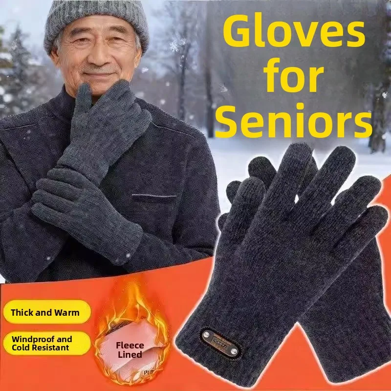 Thiened Woolen Gloves for Middle-Aged And ly Men Winter Cycling Warm Touchscreen Gloves Anti-Cold f Finger Gloves
Thiened Woolen Gloves for Middle-Aged And ly Men Winter Cycling Warm Touchscreen Gloves Anti-Cold f Finger Gloves