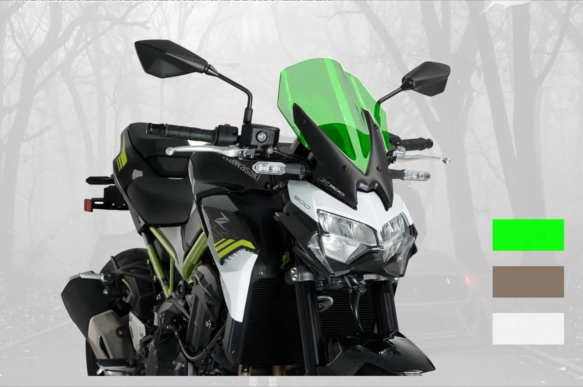 For the new Kawasaki Z900 2020-2023 heightened competitive windshield front goggles, windshield
For the new Kawasaki Z900 2020-2023 heightened competitive windshield front goggles, windshield