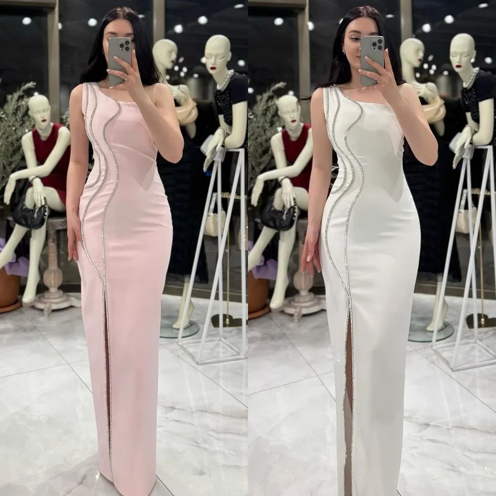 Customized Sexy Fashion Jersey Pleat Ruched Straight One-shoulder Long Dresses Bespoke Occasion Dresses Elegant Sizes Available
Customized Sexy Fashion Jersey Pleat Ruched Straight One-shoulder Long Dresses Bespoke Occasion Dresses Elegant Sizes Available