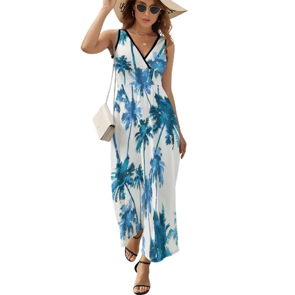 Palm Trees Pattern Dress Vintage Maxi Dress Aesthetic Boho Beach Long Dresses High Waist Design Oversize Vestido
Palm Trees Pattern Dress Vintage Maxi Dress Aesthetic Boho Beach Long Dresses High Waist Design Oversize Vestido