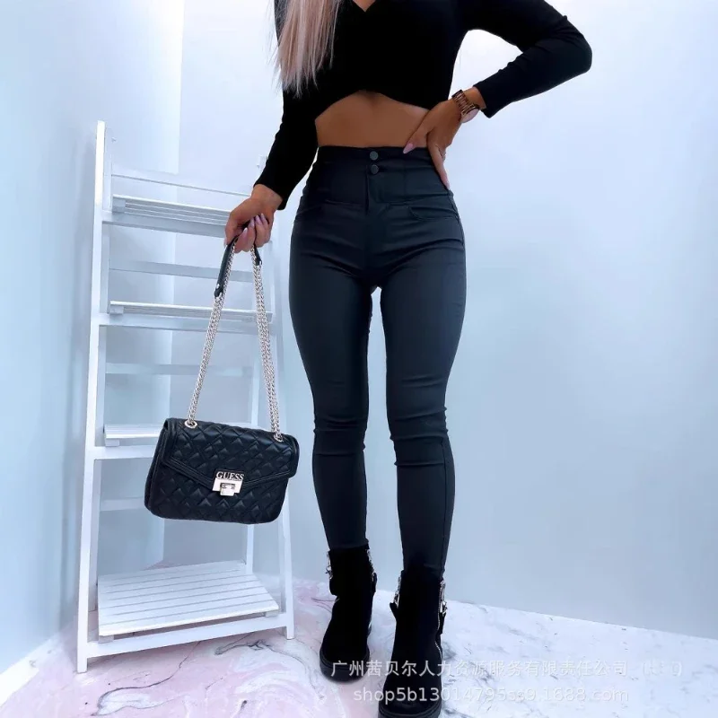Capris Women Long Pants Zipper Pencil Pants Sexy High Waist Casual PU Leather Elegant Trousers Sweatpants Bodycon Sweatpants
Capris Women Long Pants Zipper Pencil Pants Sexy High Waist Casual PU Leather Elegant Trousers Sweatpants Bodycon Sweatpants