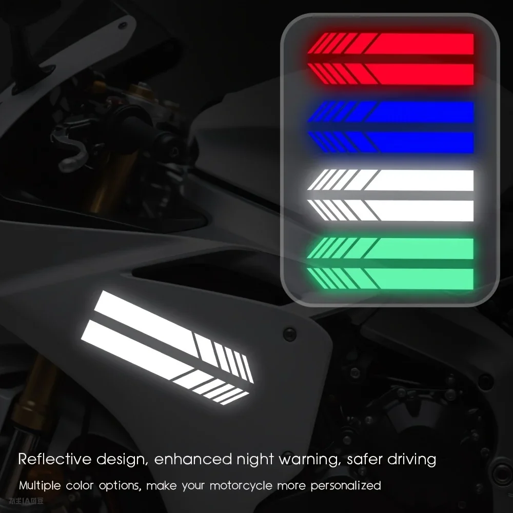 2 шт./компл. безопасная светоотражающая наклейка для автомобиля, красочный автоаксессуар для любителей мотоциклов
2 шт./компл. безопасная светоотражающая наклейка для автомобиля, красочный автоаксессуар для любителей мотоциклов