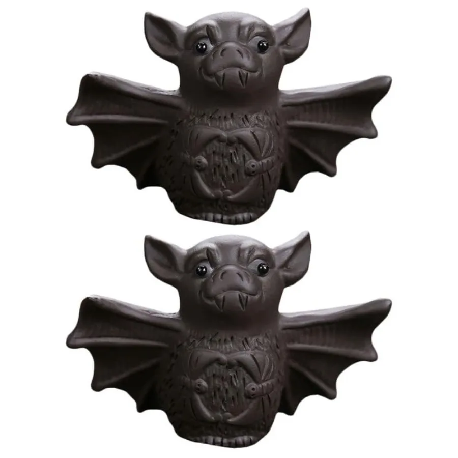 2Pcs Small Bat Figurine Tea Pet Decorations Violet Sand Earthenware Multipurpose Tabletop Adornments for Tea Room Office Study
2Pcs Small Bat Figurine Tea Pet Decorations Violet Sand Earthenware Multipurpose Tabletop Adornments for Tea Room Office Study