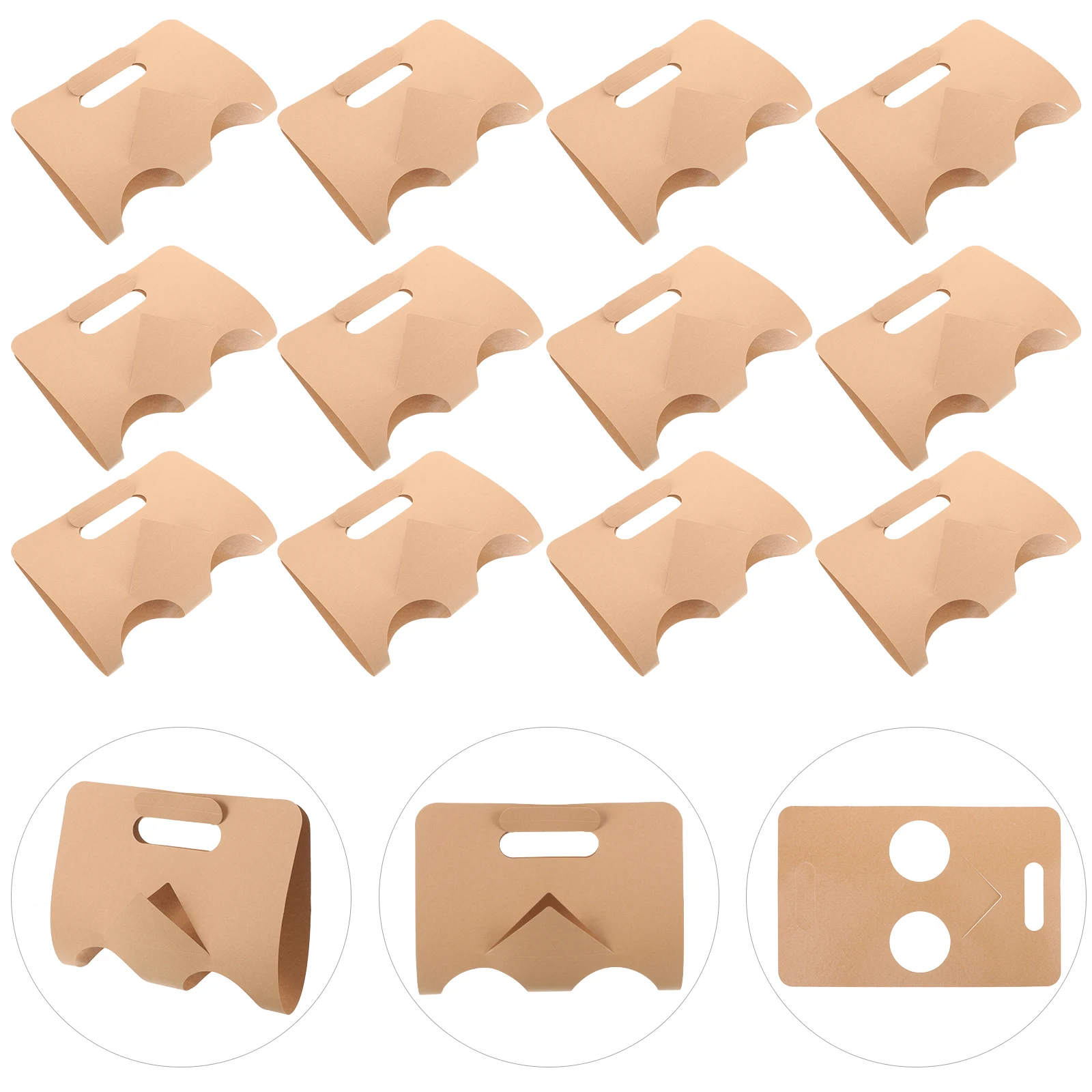 50pcs Tea Cup Holder Coffee Drink Carrier Tray 8cm Double Slot Portable Paper Takeout Cup Carrier for Office Home Cafe Use
50pcs Tea Cup Holder Coffee Drink Carrier Tray 8cm Double Slot Portable Paper Takeout Cup Carrier for Office Home Cafe Use