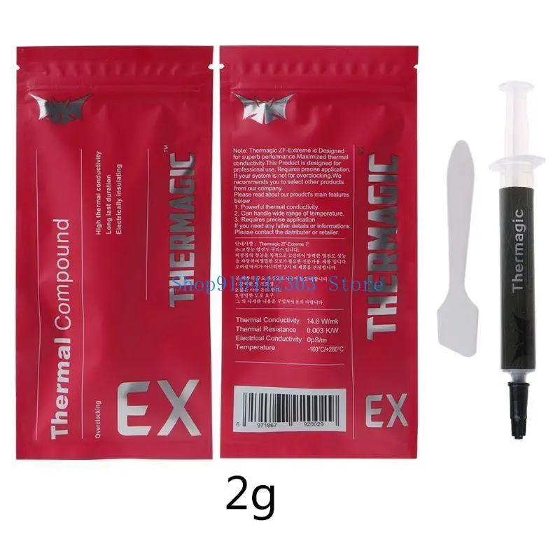 652F 2g ZF-EX 14.6W/for m k Processor CPU GPU Cooler Cooling Fan Thermal Paste Thermal Grease Compound Heatsink Plaster Paste
652F 2g ZF-EX 14.6W/for m k Processor CPU GPU Cooler Cooling Fan Thermal Paste Thermal Grease Compound Heatsink Plaster Paste