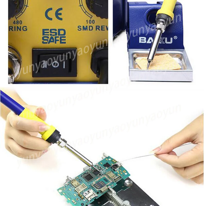 1pc BK-878L2 LED Digital Display SMD Brushless Hot Air Rework Station Soldering Iron Heat Gun for Cell Phone Electronic Repair
1pc BK-878L2 LED Digital Display SMD Brushless Hot Air Rework Station Soldering Iron Heat Gun for Cell Phone Electronic Repair
