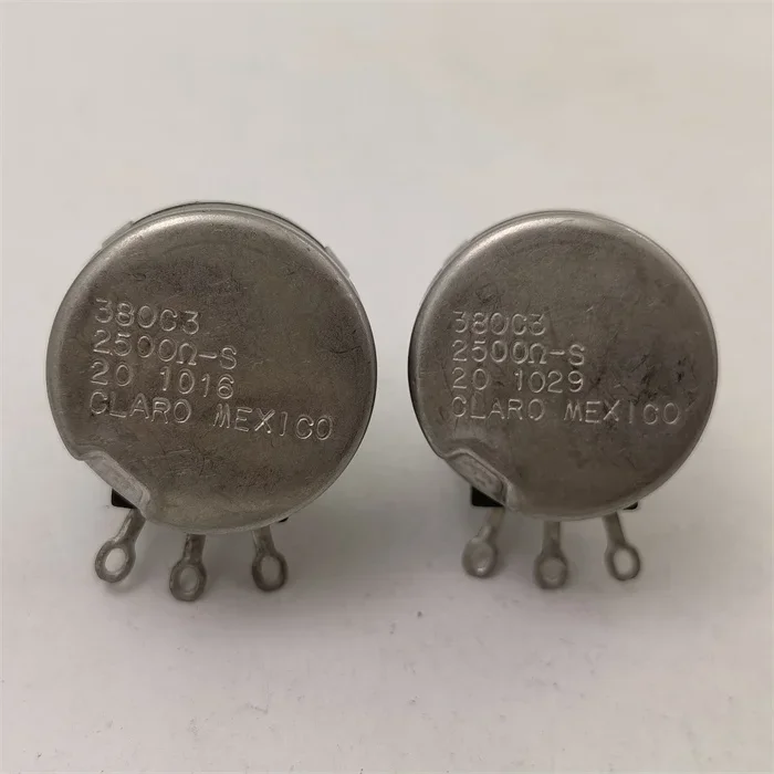 CLARO MEXICO 380C3 2500 Euro-S 2.5K single potentiometer handle length 24MM round
CLARO MEXICO 380C3 2500 Euro-S 2.5K single potentiometer handle length 24MM round