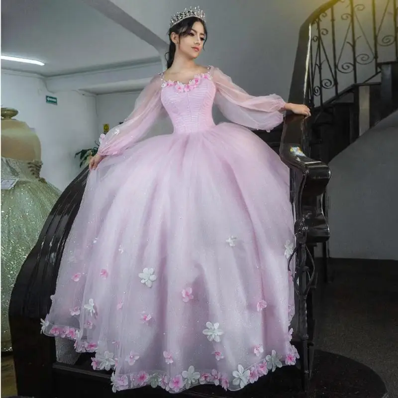 Customized Pink Charming Quinceanera Dresses for Women with Appliques Pleat Beading Tulle Royal Train Vestidos De 15 Anos
Customized Pink Charming Quinceanera Dresses for Women with Appliques Pleat Beading Tulle Royal Train Vestidos De 15 Anos