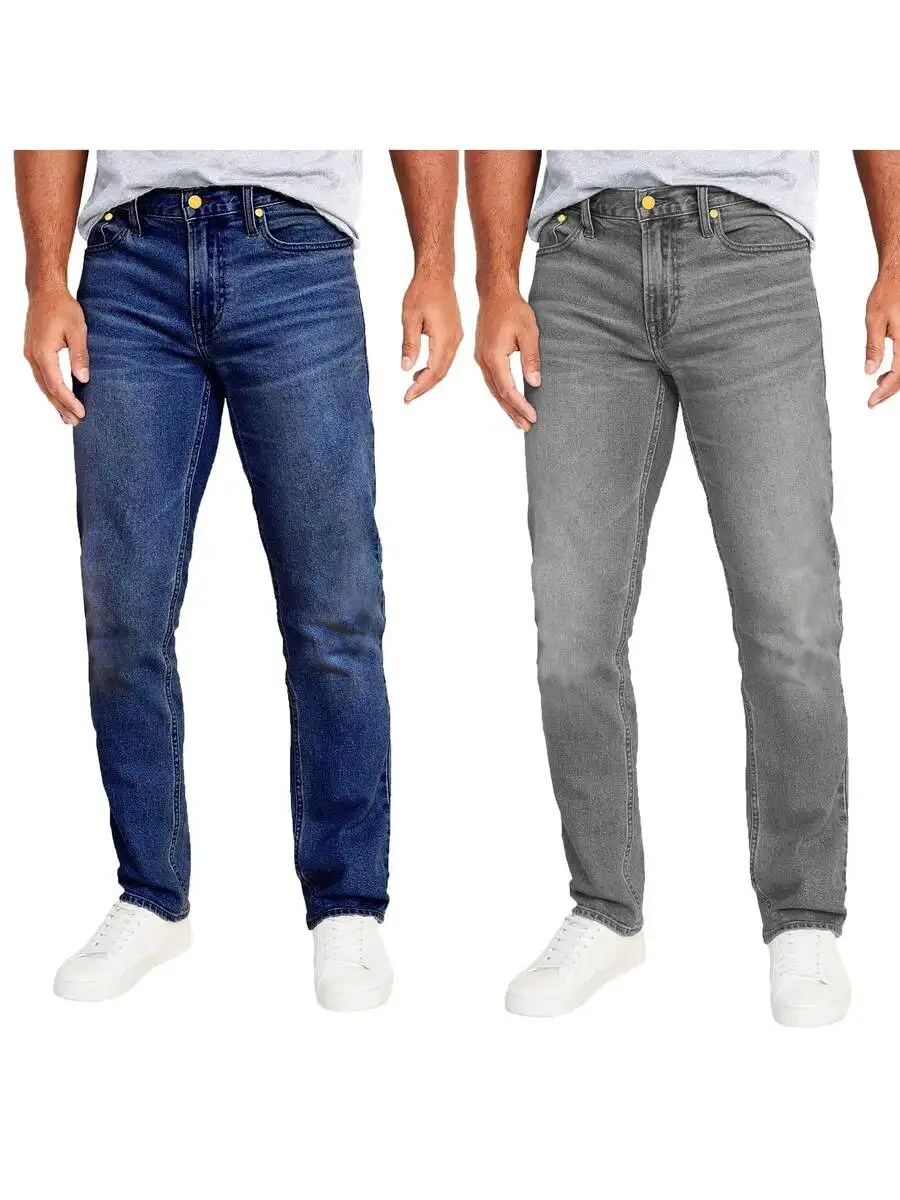 2-Pack Mens Stretch Slim Straight Jeans With 4-Way Flex Comfort
2-Pack Mens Stretch Slim Straight Jeans With 4-Way Flex Comfort