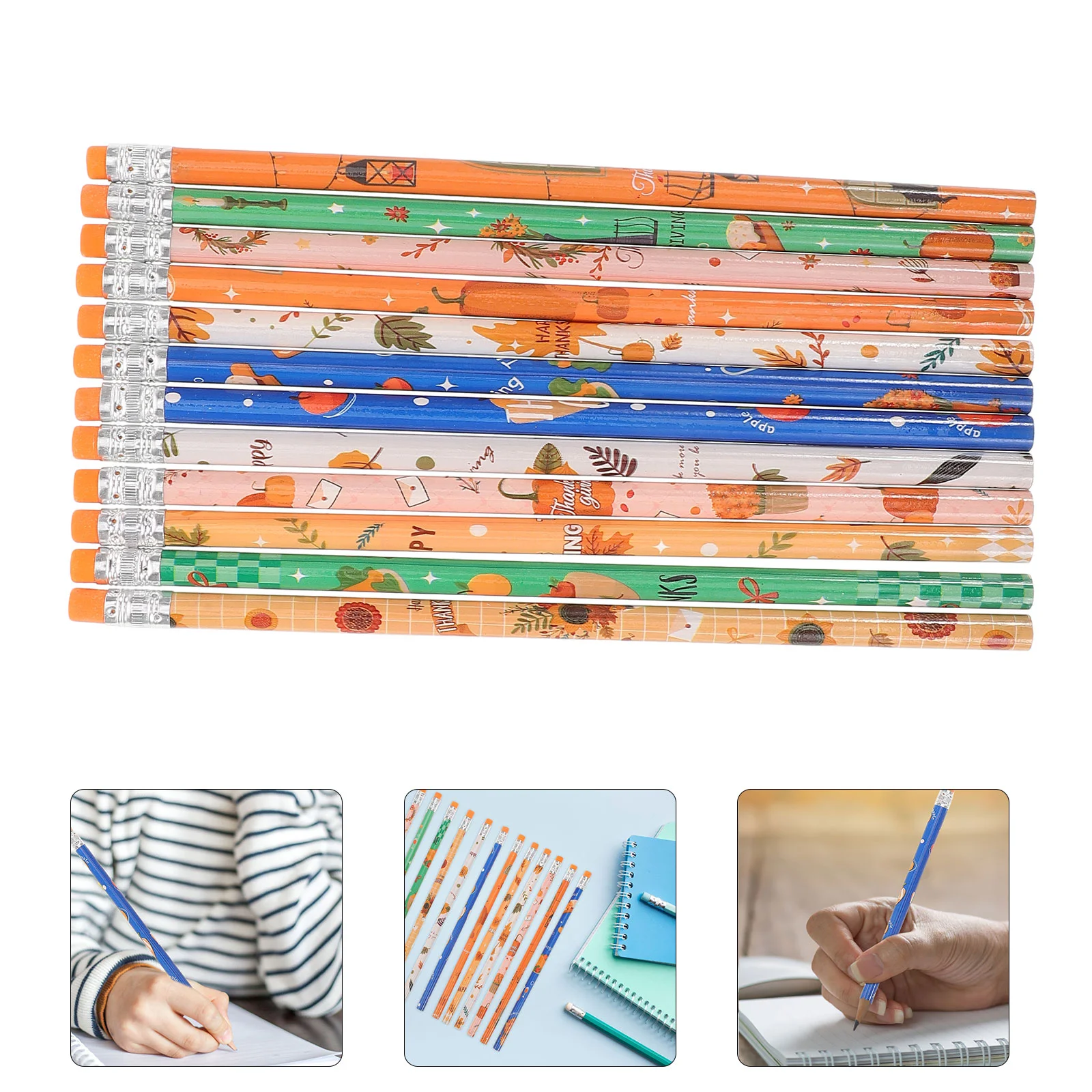 Maple Leaf Pencils Pumpkin Autumn Reward Supplies Christmas Wooden with Rubbers on The End
Maple Leaf Pencils Pumpkin Autumn Reward Supplies Christmas Wooden with Rubbers on The End