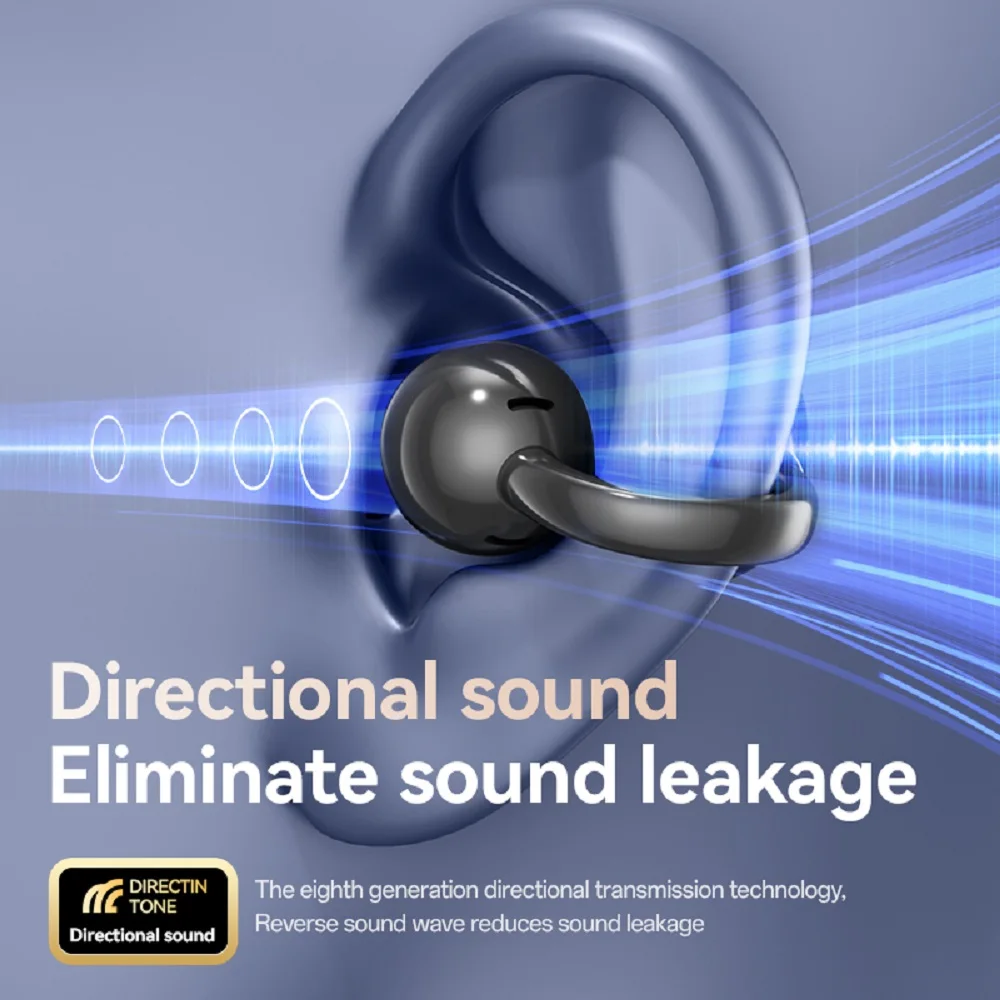 LED Screen Anti-loss Headphone AI Noise Reduction With HIFI Sound Wireless Bluetooth Earphone Open Ear-hook Earbuds ENC Ear Clip
LED Screen Anti-loss Headphone AI Noise Reduction With HIFI Sound Wireless Bluetooth Earphone Open Ear-hook Earbuds ENC Ear Clip