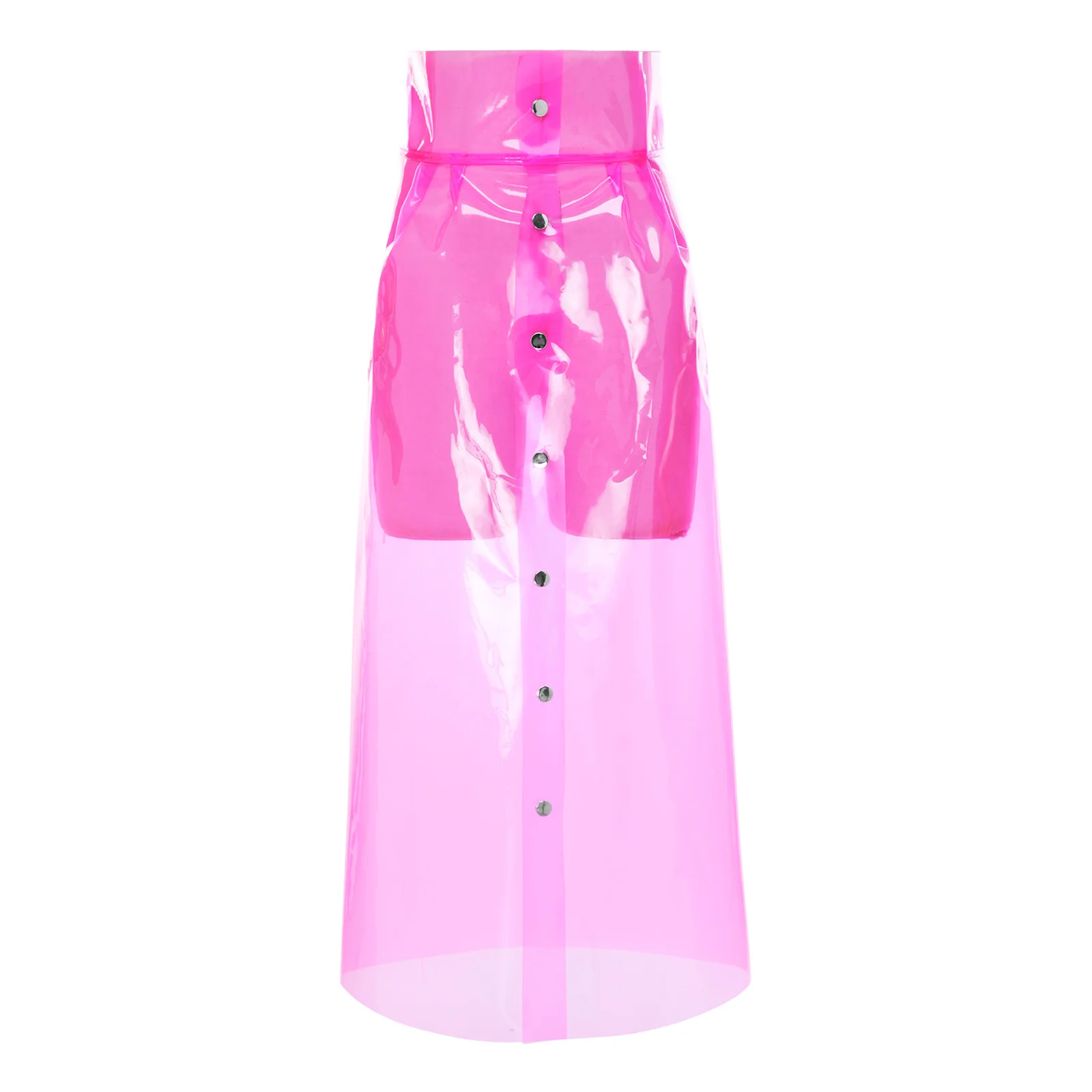 Women See Through Pvc Skirt High Waist Front Pressing Buttons Bodycon Pencil Skirt Cover Up Midi Skirt for Rave Party Cosplay
Women See Through Pvc Skirt High Waist Front Pressing Buttons Bodycon Pencil Skirt Cover Up Midi Skirt for Rave Party Cosplay