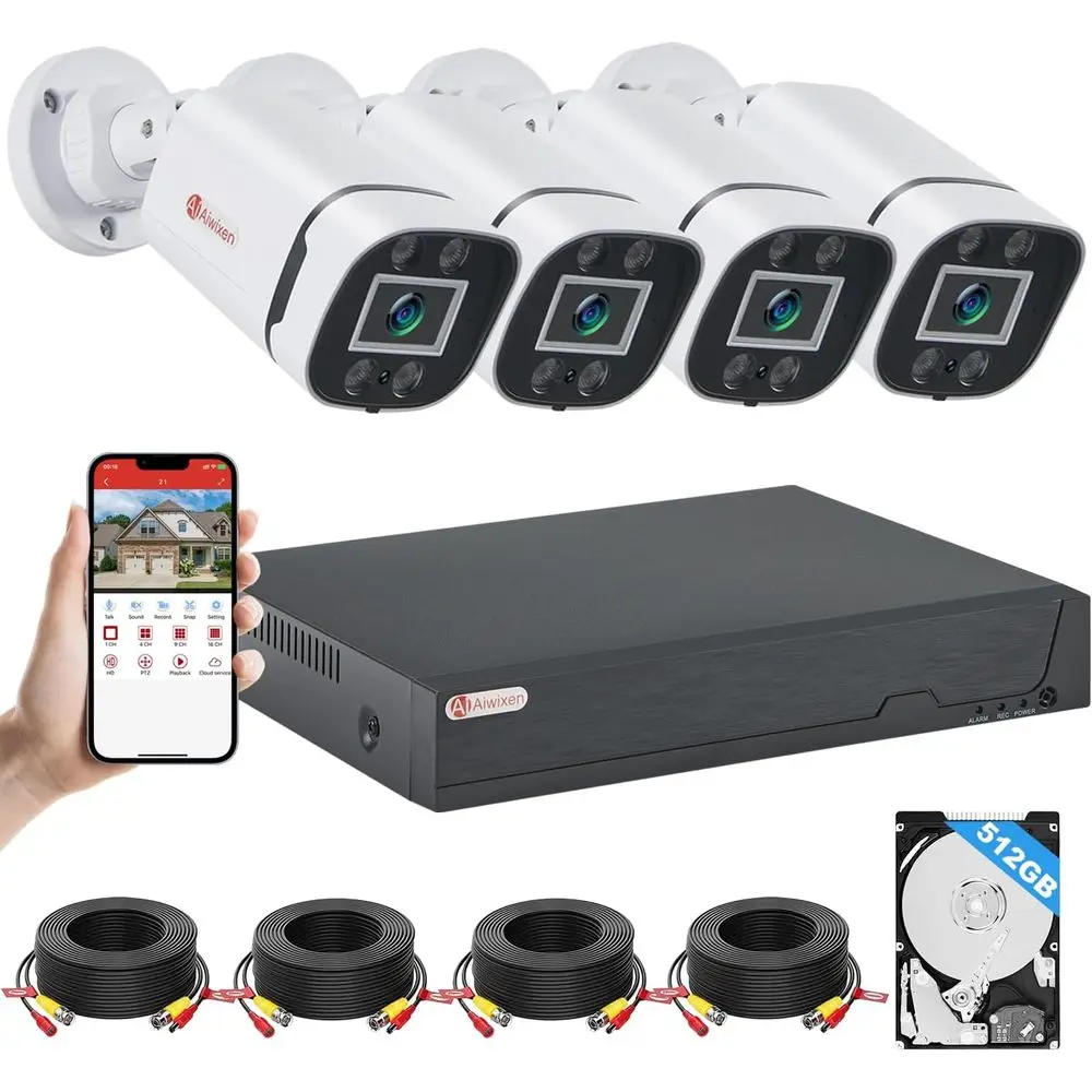3MP 8-Channel H.265+ Wired Security System with 5MP Cameras, Human/Vehicle Detection, 512GB Storage, 24/7 Recording, Remote Acce
3MP 8-Channel H.265+ Wired Security System with 5MP Cameras, Human/Vehicle Detection, 512GB Storage, 24/7 Recording, Remote Acce