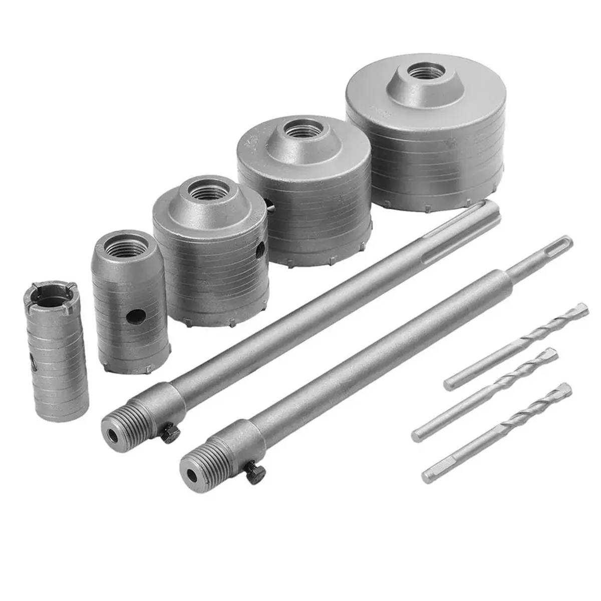 Concrete Hole Saw Kit 10 Pcs Drill Core Bit for Brick Impact Resistant Portable Masonry Hole Saw for Sewer Concrete Wall
Concrete Hole Saw Kit 10 Pcs Drill Core Bit for Brick Impact Resistant Portable Masonry Hole Saw for Sewer Concrete Wall