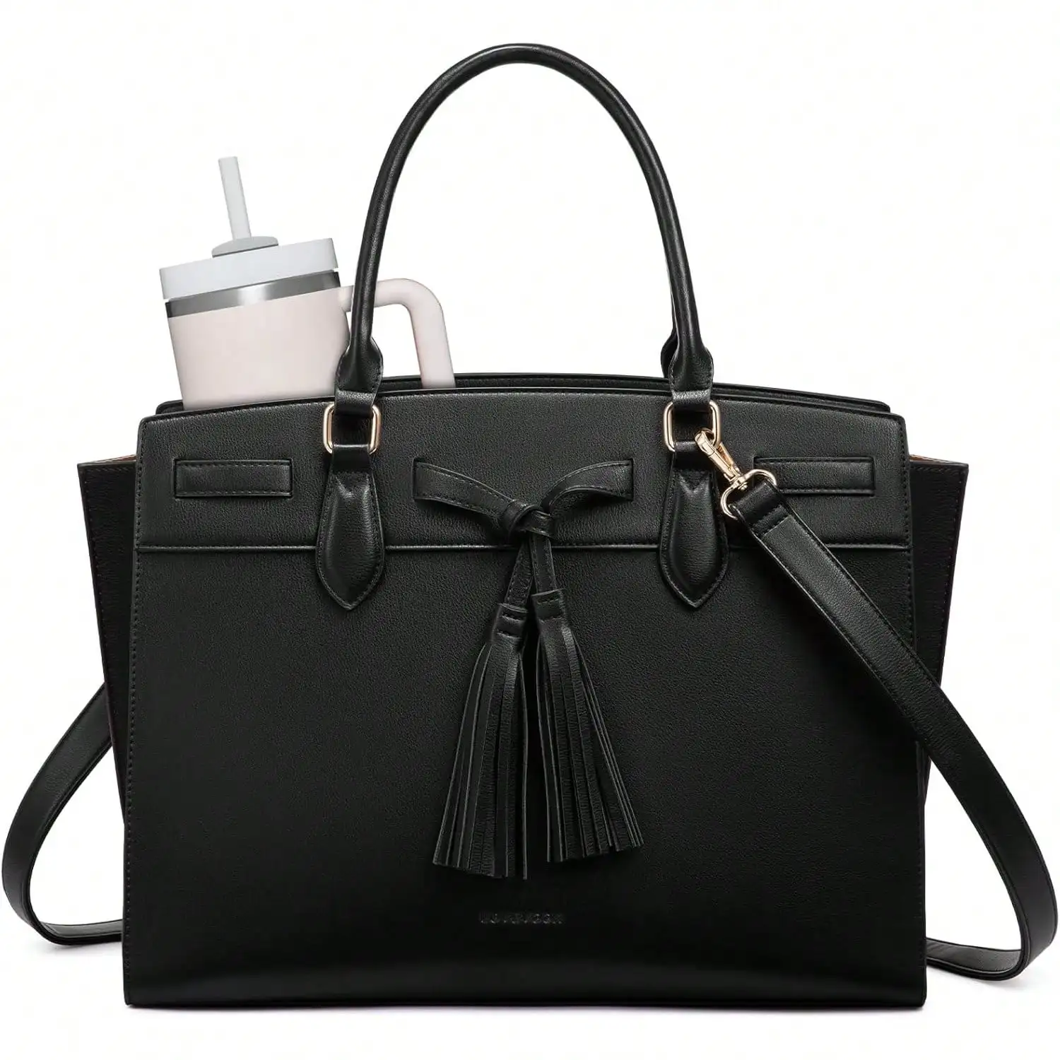 Leather Laptop Work Tote Bag For Women With Large Cup Holder Stylish Handbag Gift For Ladies
Leather Laptop Work Tote Bag For Women With Large Cup Holder Stylish Handbag Gift For Ladies
