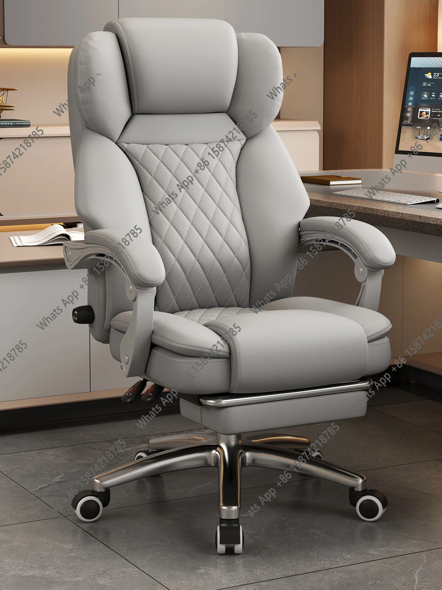 Rt Boss Chair Reclining Light Luxury Office Chair Home Sedentary Comfortable Backrest High-end
Rt Boss Chair Reclining Light Luxury Office Chair Home Sedentary Comfortable Backrest High-end