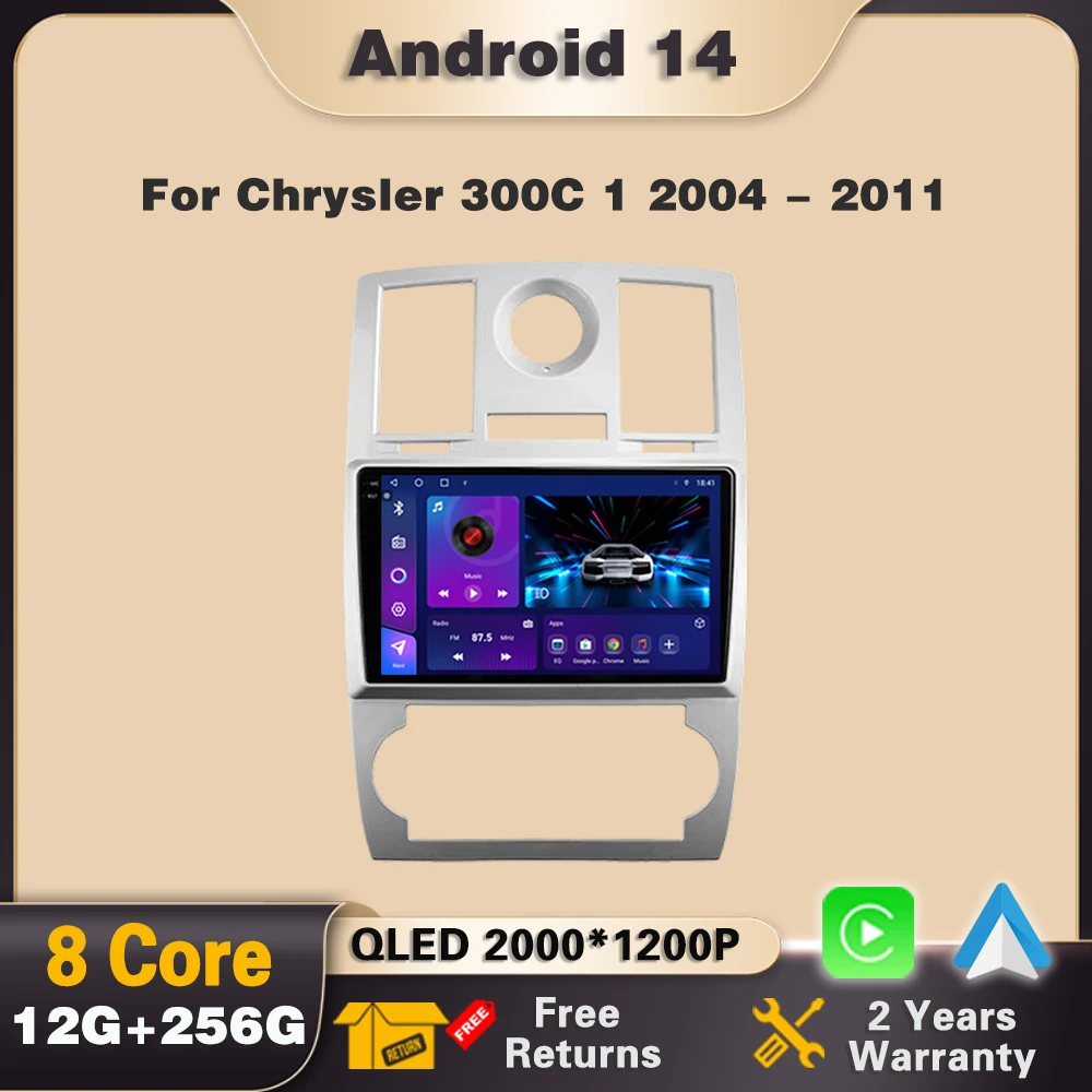Android 14 Car Radio Carplay For Chrysler 300C 1 2004 - 2011 Multimedia Video Stereo DVD Navigation Player GPS Auotradio 4G WIFI
Android 14 Car Radio Carplay For Chrysler 300C 1 2004 - 2011 Multimedia Video Stereo DVD Navigation Player GPS Auotradio 4G WIFI