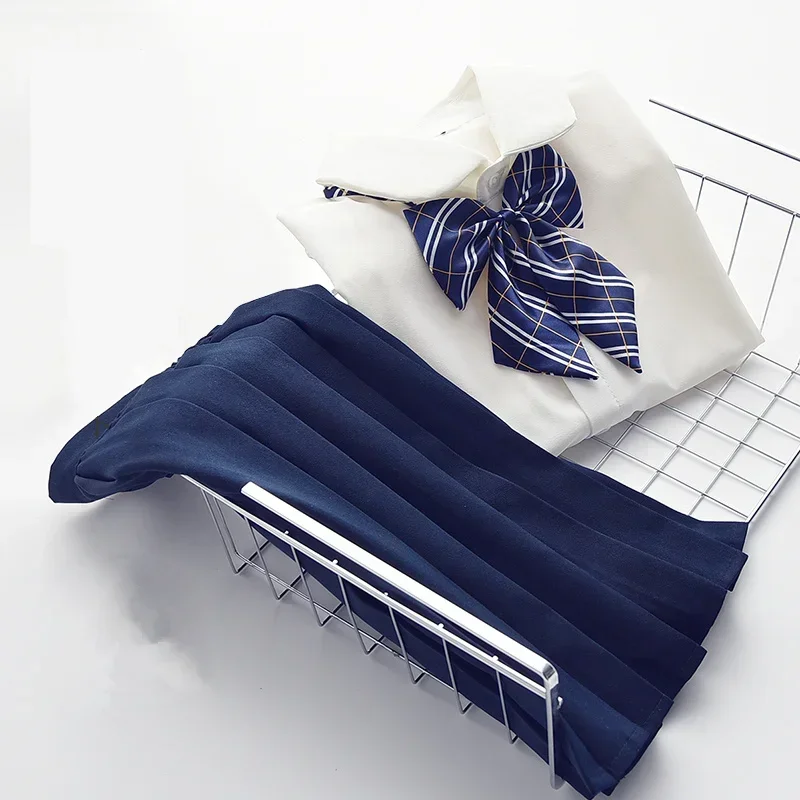 Japanese School Uniforms Set Women Summer Short Seeve White Shirt + Black Skirt + Bow Korean Students Uniform Clothes For Girls
Japanese School Uniforms Set Women Summer Short Seeve White Shirt + Black Skirt + Bow Korean Students Uniform Clothes For Girls