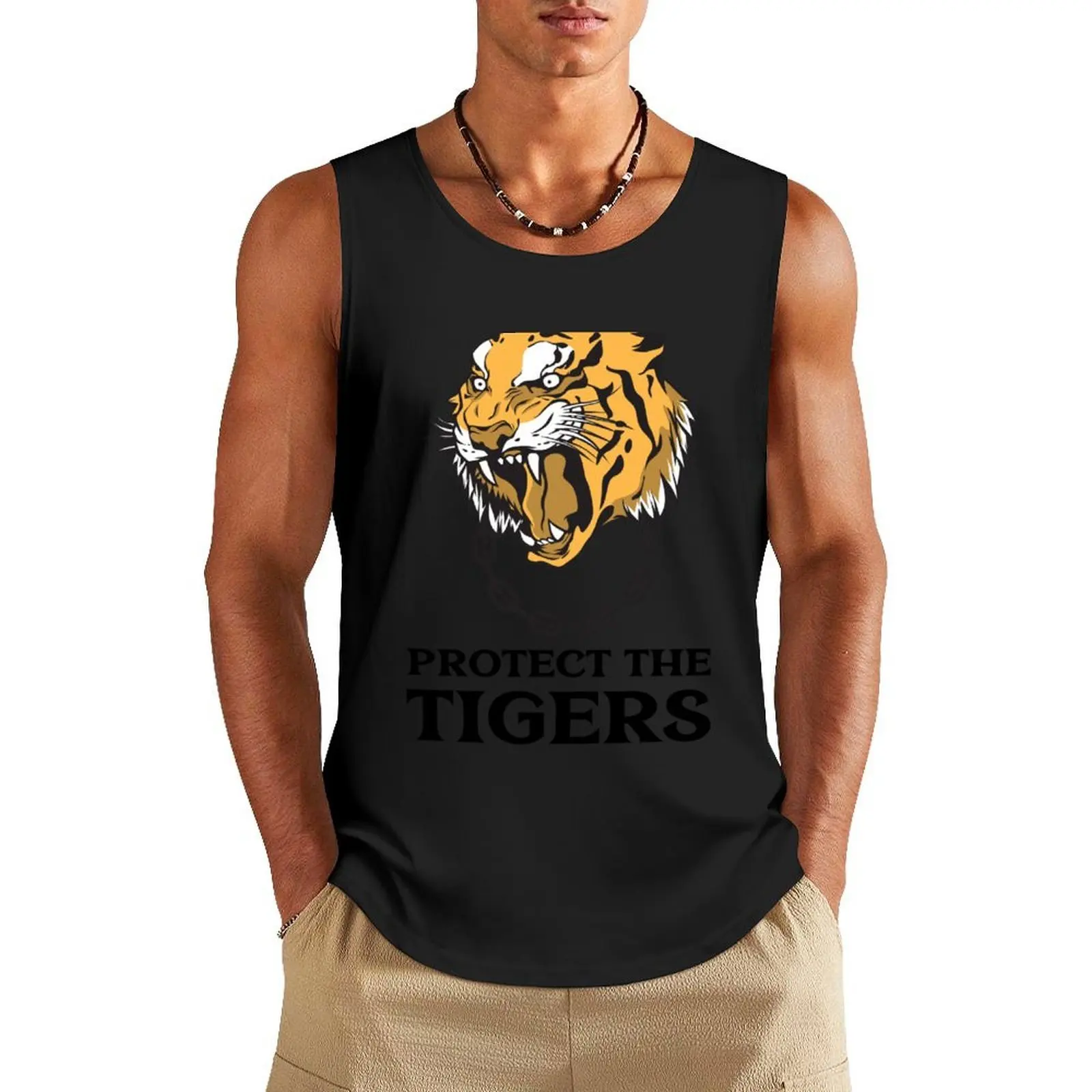 Protect the Tigers Roar of Tiger Tank Top basketball clothing gym clothes man gym t-shirts man sports clothes for men
Protect the Tigers Roar of Tiger Tank Top basketball clothing gym clothes man gym t-shirts man sports clothes for men