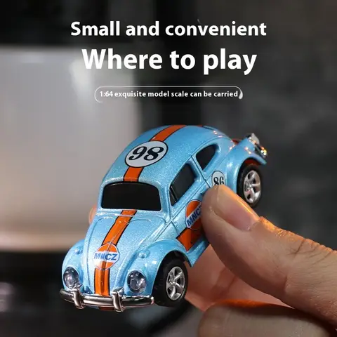Mini Remote Control Car For Men Wireless Mini Beetle Alloy Toy Car With Mobile Phone Remote Control Children'S Gift