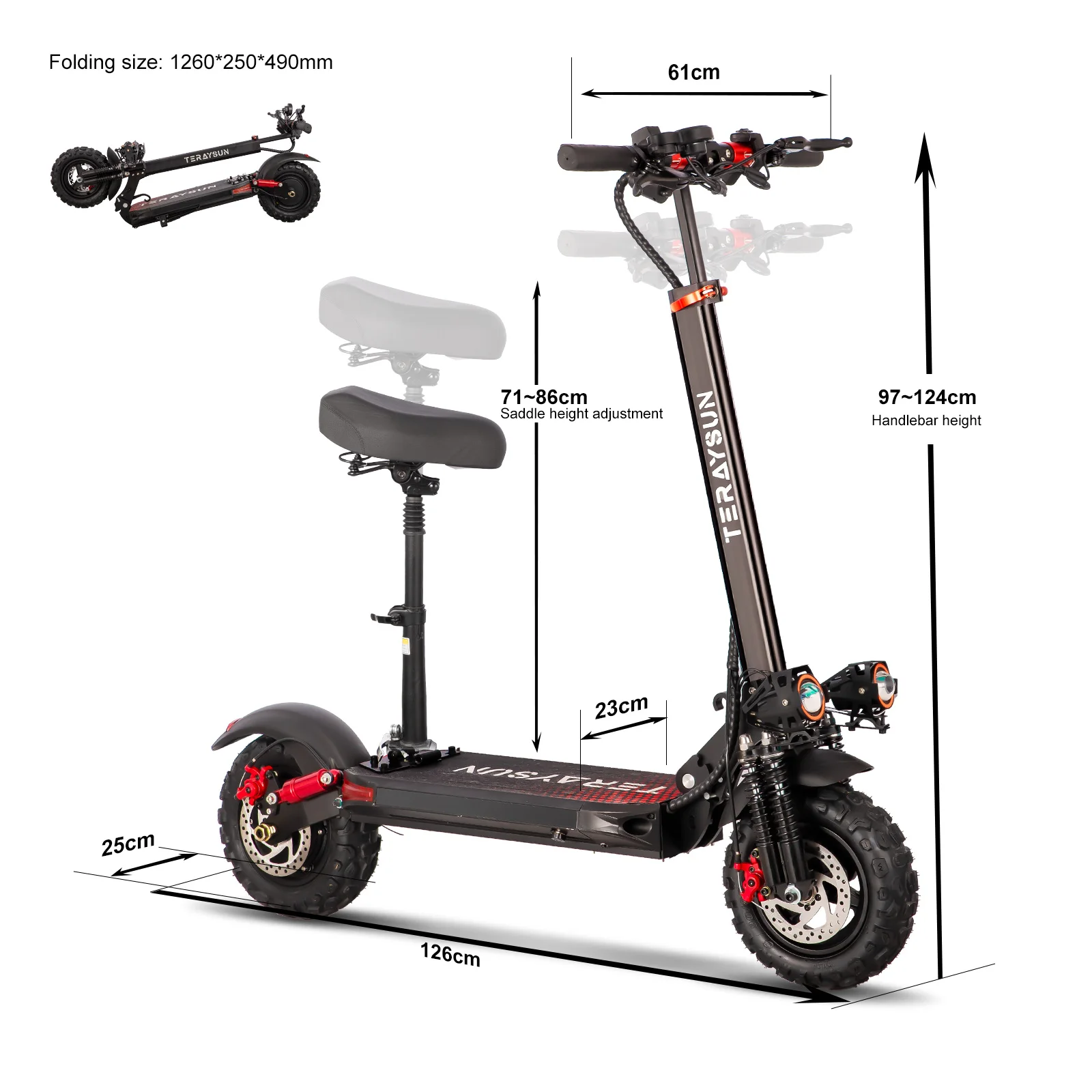 1200W Foldable 11\" Off-Road Electric Scooter with 11\" Tires Direct Shipping From US Warehouse Mobility E-Scooter Two Wheels
1200W Foldable 11\" Off-Road Electric Scooter with 11\" Tires Direct Shipping From US Warehouse Mobility E-Scooter Two Wheels