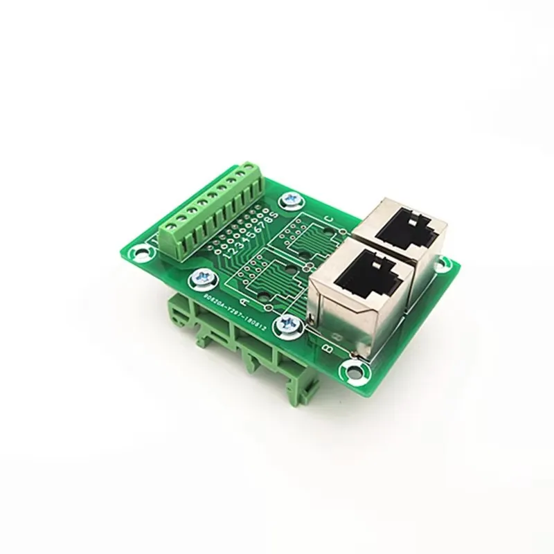 Модуль RJ45, 2-полосная коммутационная плата RJ45 8P8C Jack, клеммная колодка, разъем.
Модуль RJ45, 2-полосная коммутационная плата RJ45 8P8C Jack, клеммная колодка, разъем.