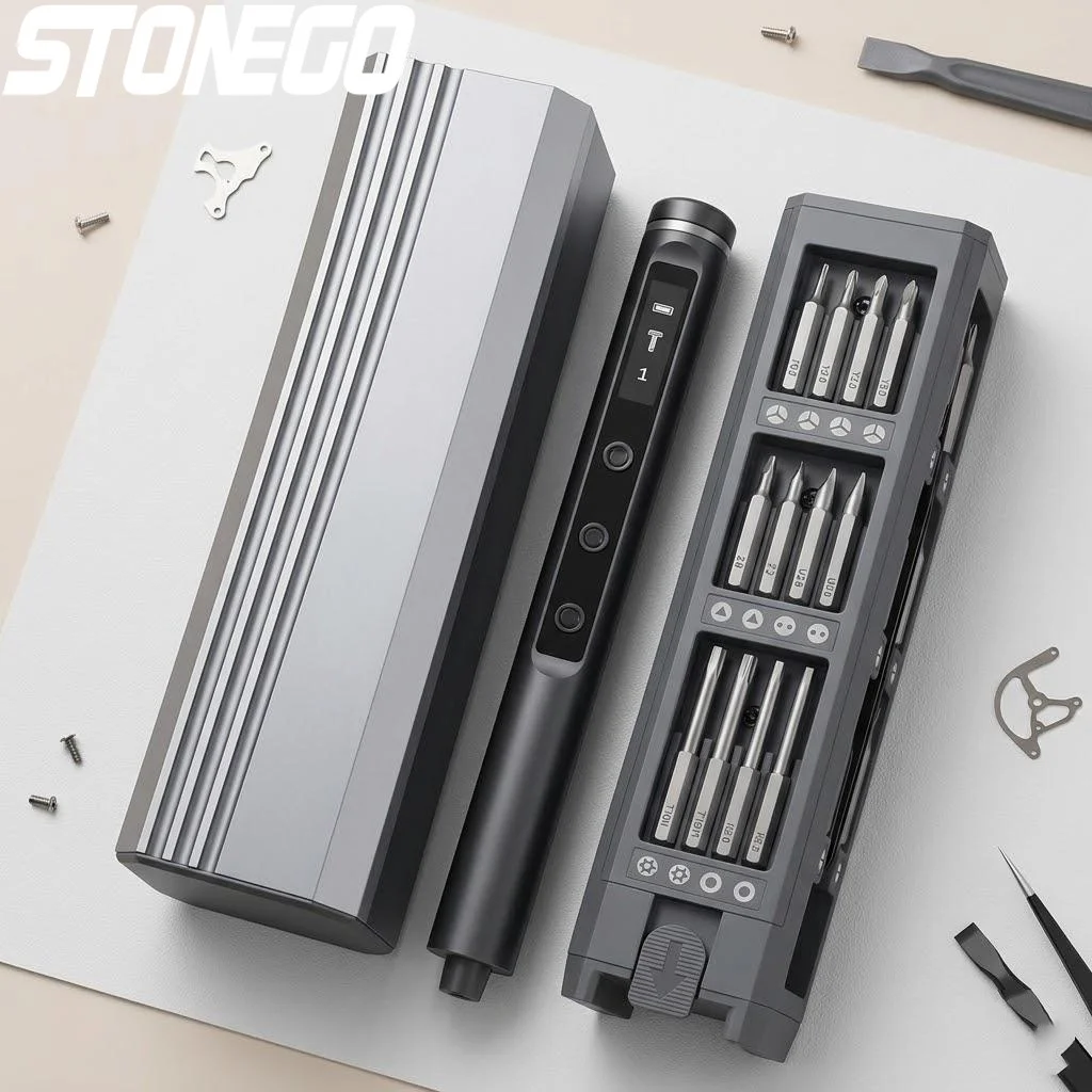 Electric Screwdriver Set 42 Magnetic Bits 5 Torque Settings Mini Power Tools for Electronics iPhone Camera PC Repair
Electric Screwdriver Set 42 Magnetic Bits 5 Torque Settings Mini Power Tools for Electronics iPhone Camera PC Repair