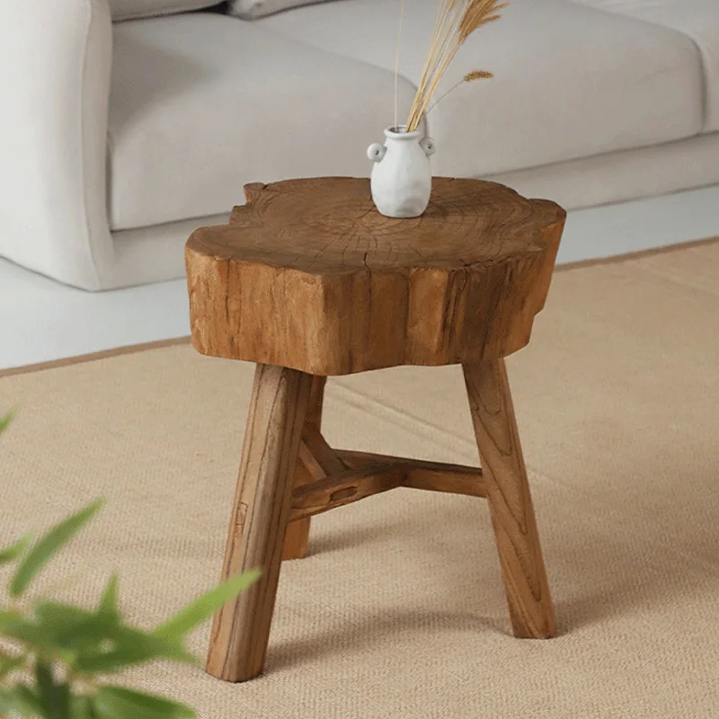 Wabi-sabi wind old elm solid wood sofa small side table high-end living room creative coffee table B & B antique decoration
Wabi-sabi wind old elm solid wood sofa small side table high-end living room creative coffee table B & B antique decoration