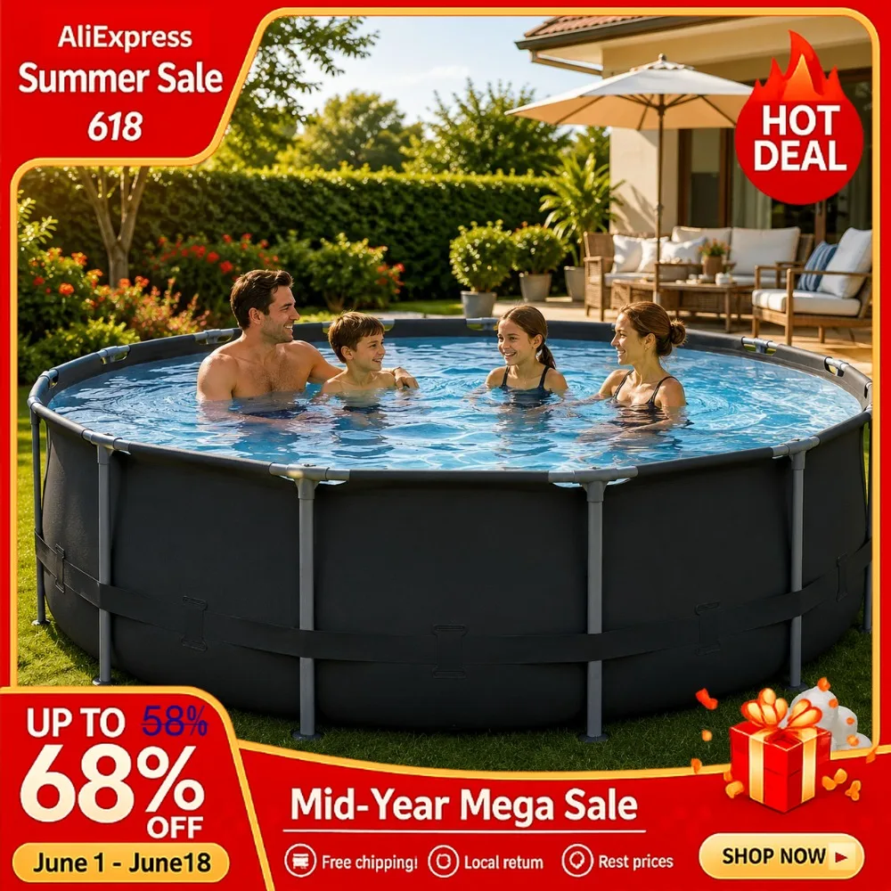 Oasis Designer 15ft x 48in Round Above Ground Swimming Pool Complete Set Custom
Oasis Designer 15ft x 48in Round Above Ground Swimming Pool Complete Set Custom