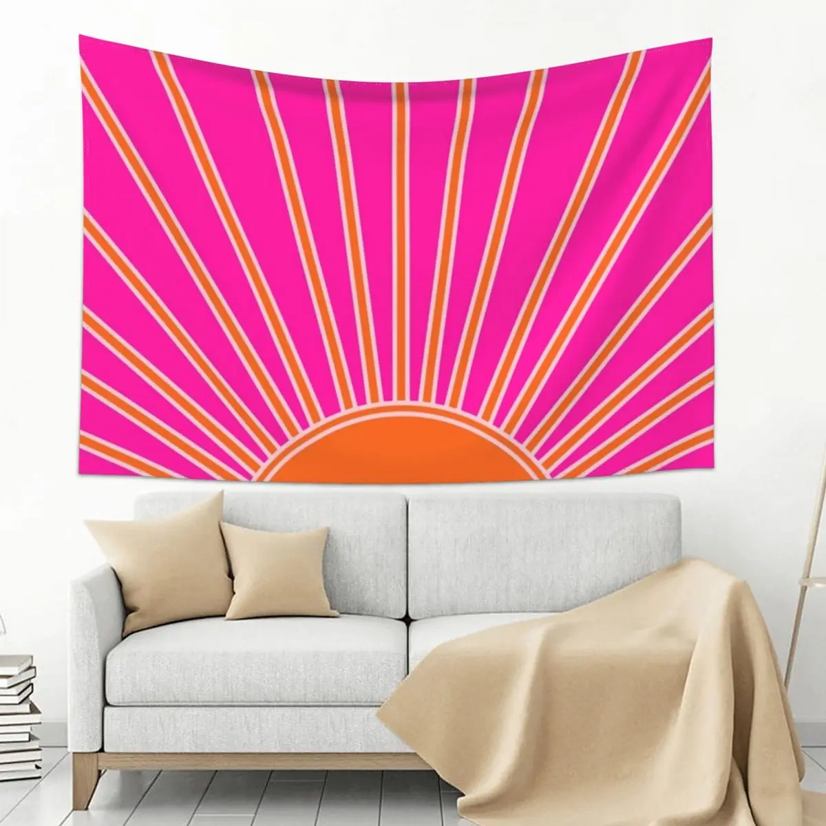 Sunrise Retro Sun Print Sunshine Sun Wall Art Ярко-розовый и оранжевый абстрактный постер в стиле бохо середины века Современное искусство Geome Гобелен
Sunrise Retro Sun Print Sunshine Sun Wall Art Ярко-розовый и оранжевый абстрактный постер в стиле бохо середины века Современное искусство Geome Гобелен