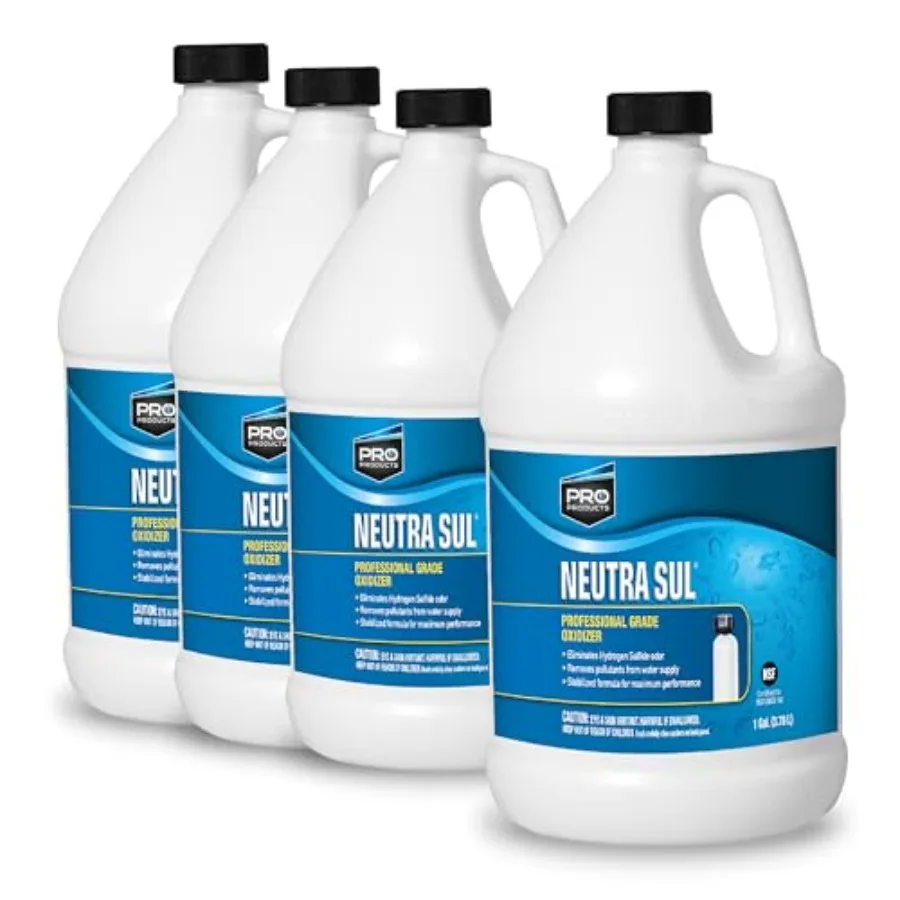 Neutra Sul Professional Grade Oxidizer Helps Eliminate Odor and Impurities for Water Purification 1 Gallon Bottle 4-Pack
Neutra Sul Professional Grade Oxidizer Helps Eliminate Odor and Impurities for Water Purification 1 Gallon Bottle 4-Pack